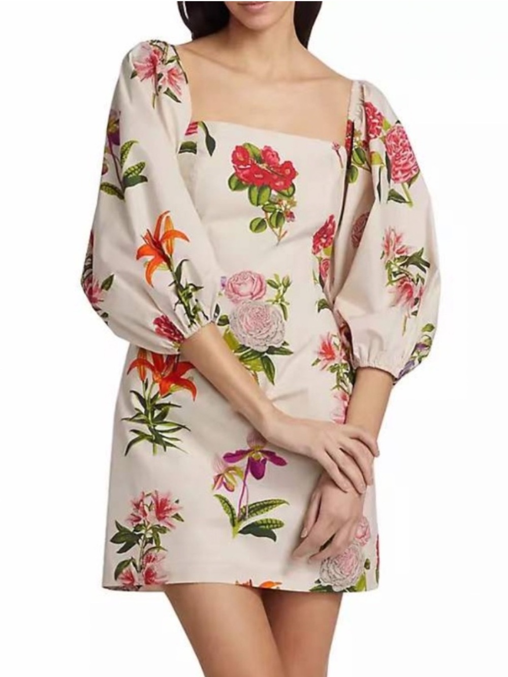 Cara Cara Montauk Egret Floral Mini Dress